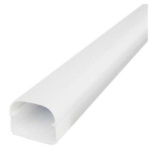 Tecnosystemi Optima leidinggoot T75 lengte van 2m (74 x 56mm) Zuiverwit RAL9010